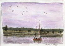 Meiningen, Anflug der Kraniche